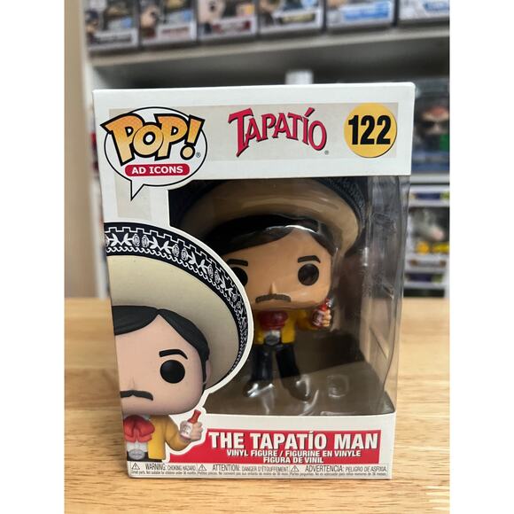 VAULTED Tapatio Man Funko Pop #122 Ad Icons Advertising Food Hot Sauce Sauces - Picture 1 of 6